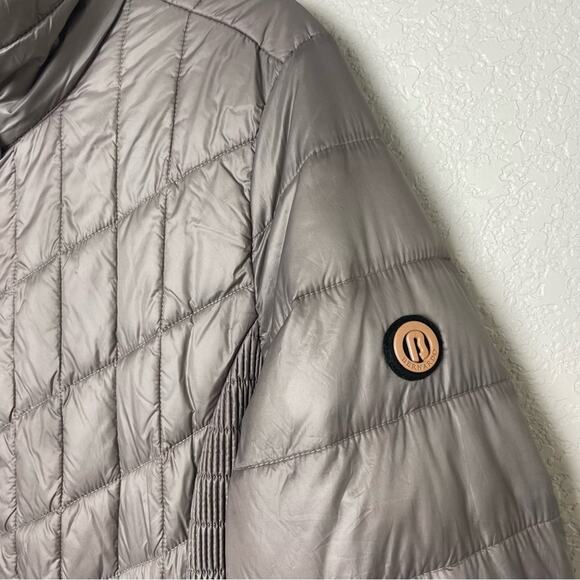 BERNARDO Stylish Pewter Primaloft Quilted Puffer Winter Jacket Size L - Picture 2 of 12